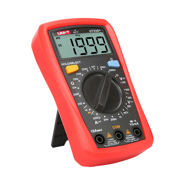 https://bvmeter.com/Mặt nghiêng trước đồng hồ vạn năng UNI-T UT33D+